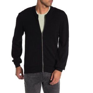 🎁 Report Collection Popcorn Knit Zip Front Bomber
